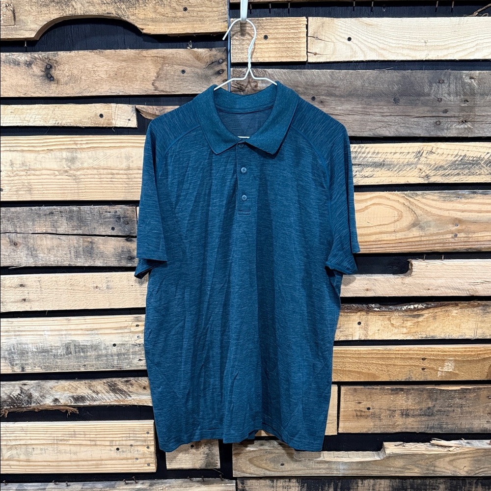 Lululemon Men’s Metal Vent Tech Polo
Mystic Green / Mariner‎ Size XL